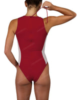 Sleeveless Side Panel One Piece
