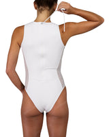 Sleeveless Side Panel One Piece