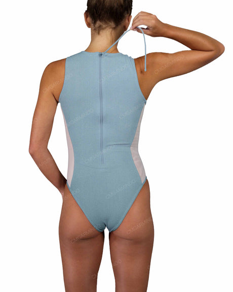Sleeveless Side Panel One Piece