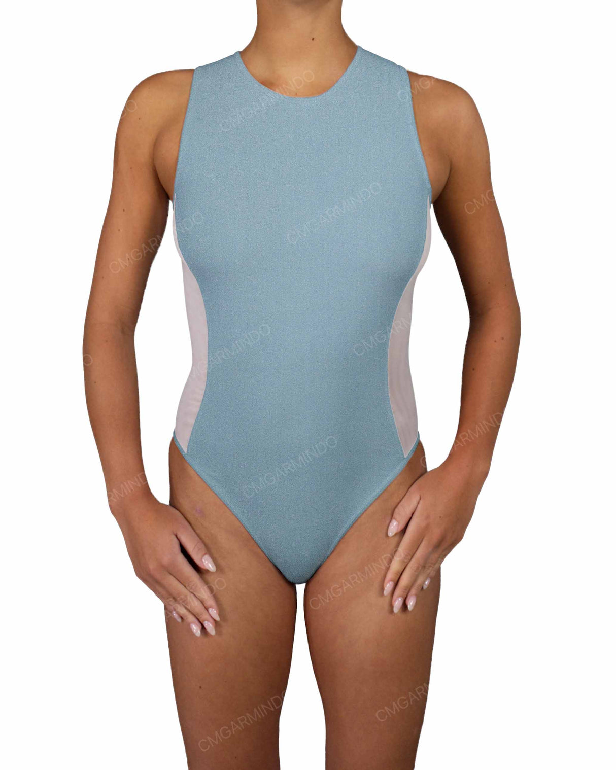 Sleeveless Side Panel One Piece