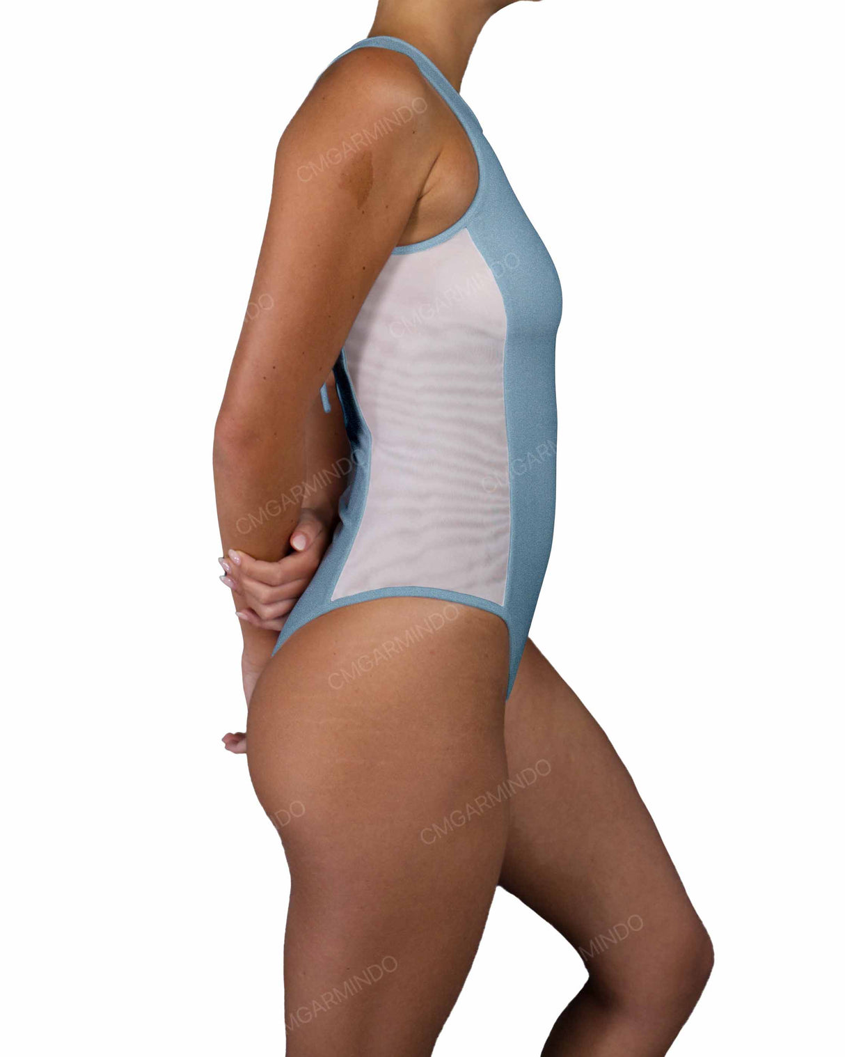 Sleeveless Side Panel One Piece