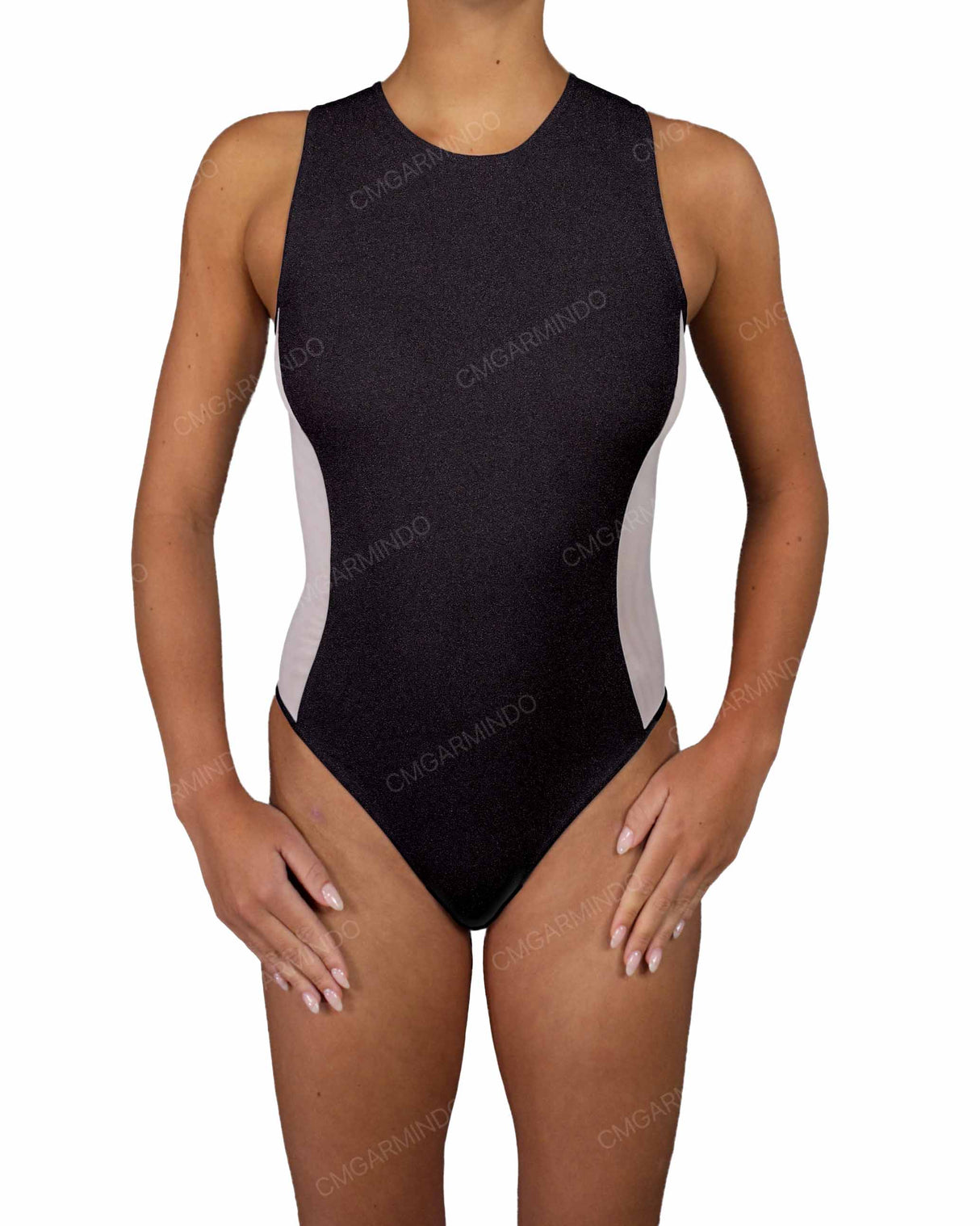 Sleeveless Side Panel One Piece