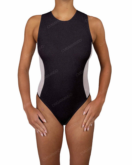 Sleeveless Side Panel One Piece