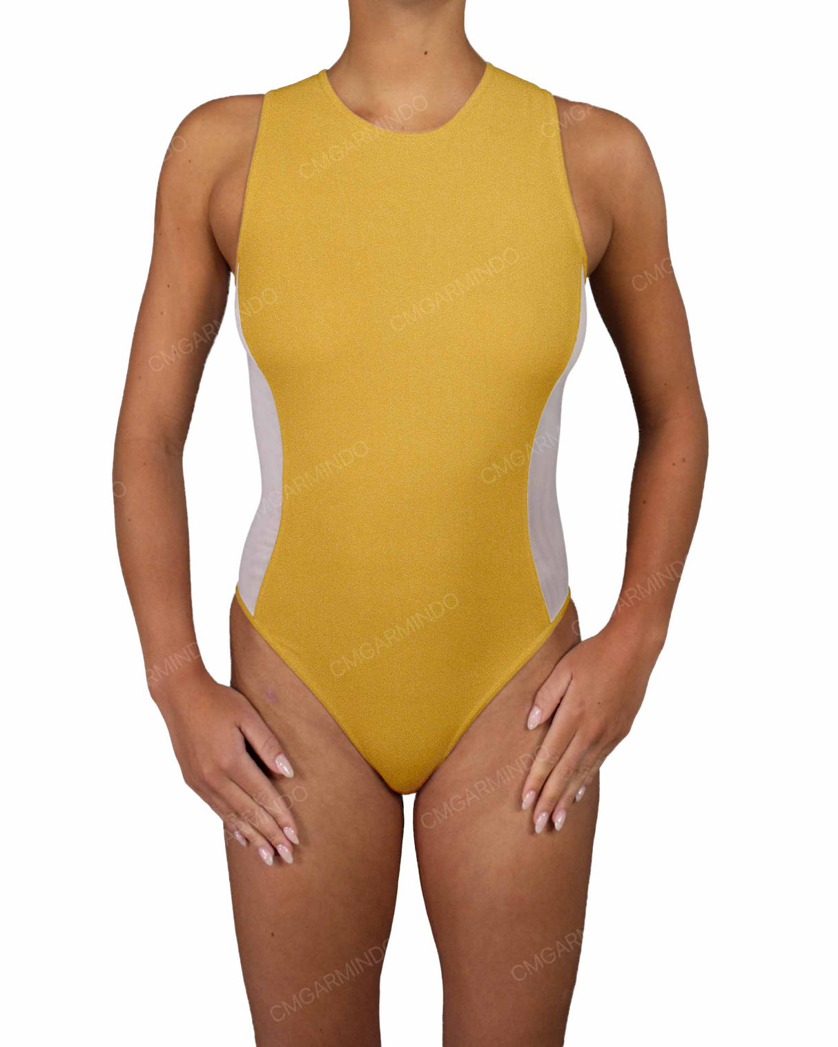 Sleeveless Side Panel One Piece