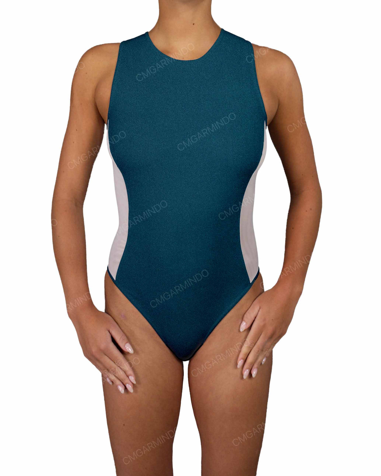 Sleeveless Side Panel One Piece