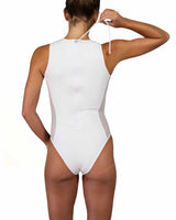 Sleeveless Side Panel One Piece