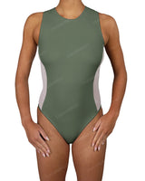 Sleeveless Side Panel One Piece