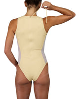Sleeveless Side Panel One Piece
