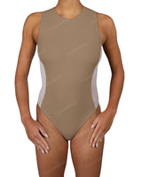 Sleeveless Side Panel One Piece