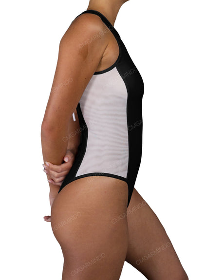 Sleeveless Side Panel One Piece