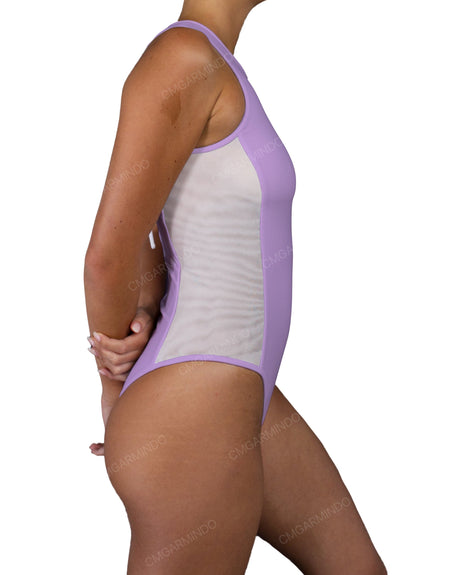 Sleeveless Side Panel One Piece