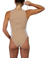 Sleeveless Side Panel One Piece