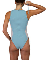 Sleeveless Side Panel One Piece