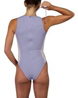 Sleeveless Side Panel One Piece