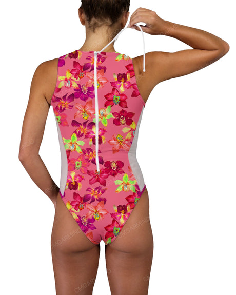 Sleeveless Side Panel One Piece