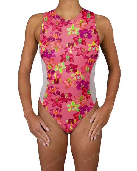 Sleeveless Side Panel One Piece