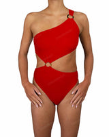 Asymmetrical One Shoulder One Piece