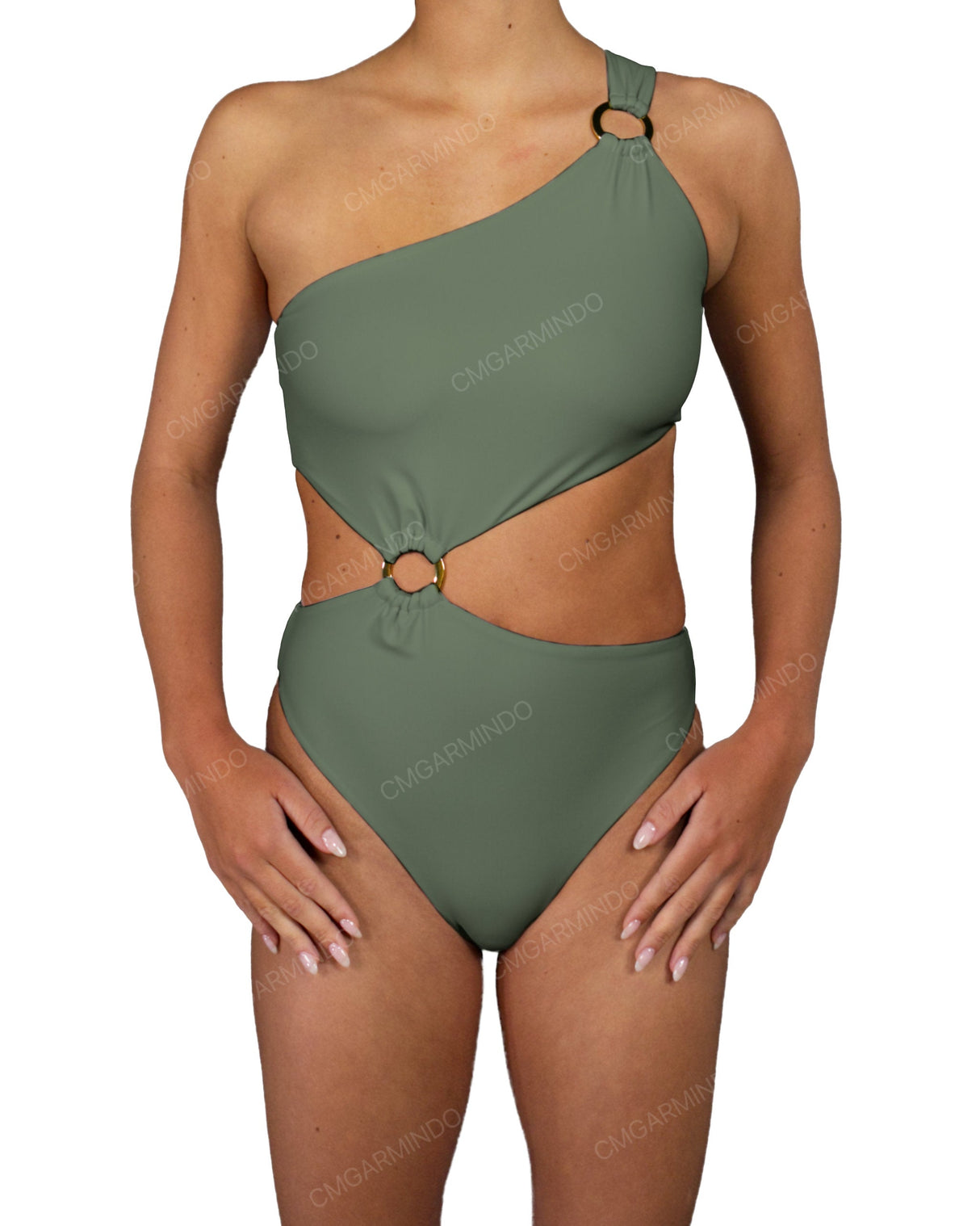 Asymmetrical One Shoulder One Piece