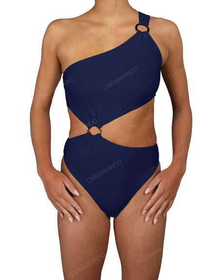 Asymmetrical One Shoulder One Piece