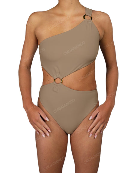 Asymmetrical One Shoulder One Piece
