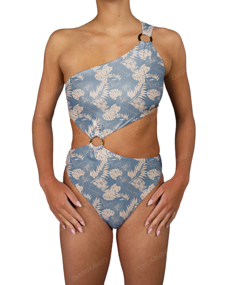 Asymmetrical One Shoulder One Piece