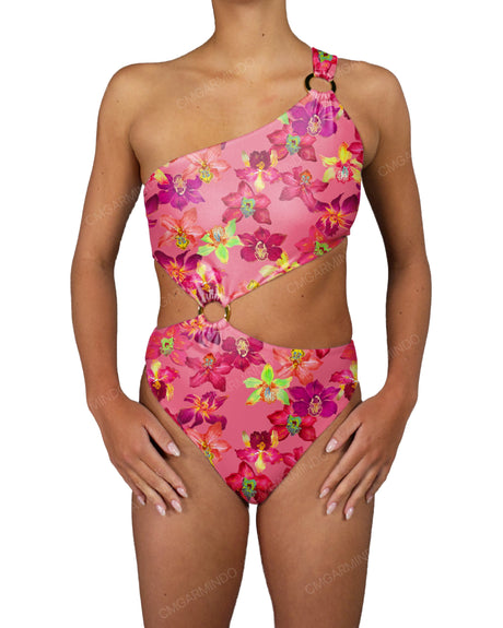 Asymmetrical One Shoulder One Piece