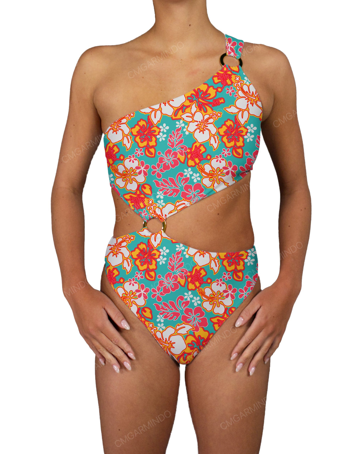 Asymmetrical One Shoulder One Piece