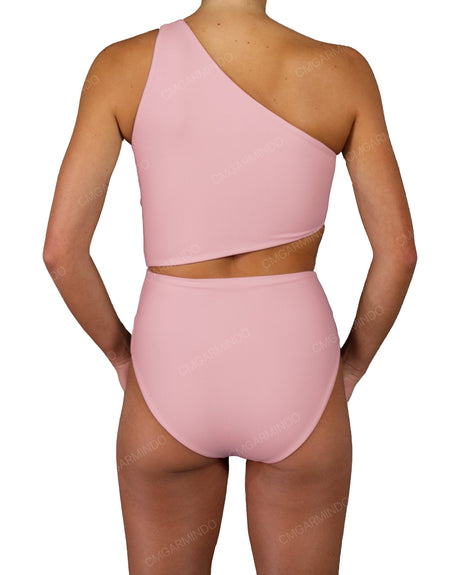 One Shoulder Twist One Piece