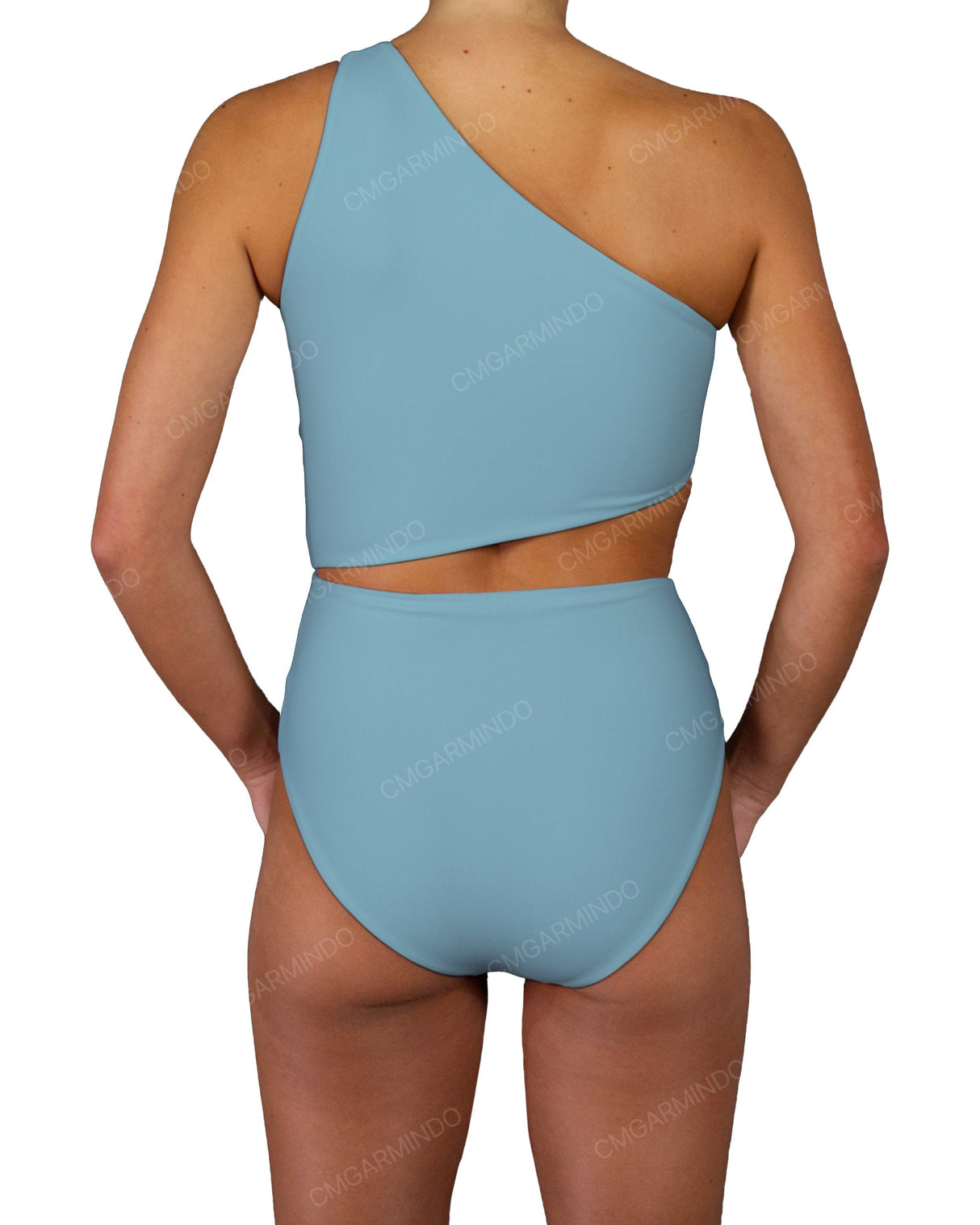 One Shoulder Twist One Piece