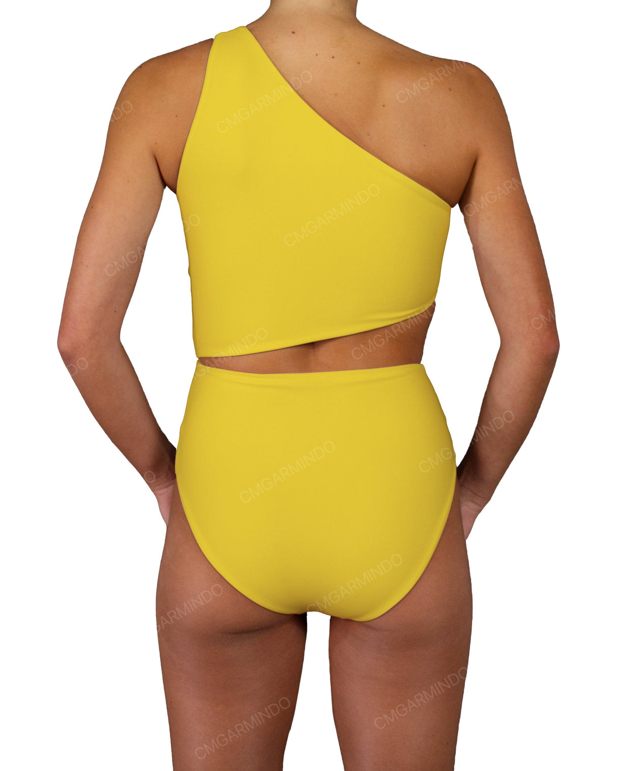 One Shoulder Twist One Piece
