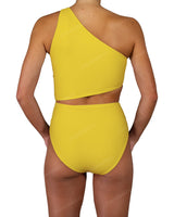 One Shoulder Twist One Piece