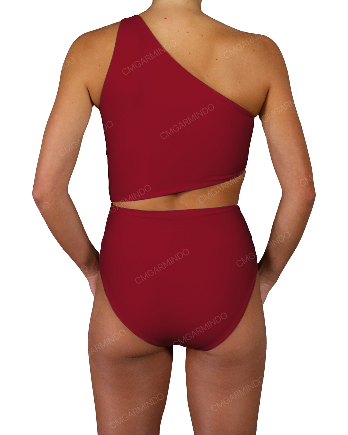 One Shoulder Twist One Piece