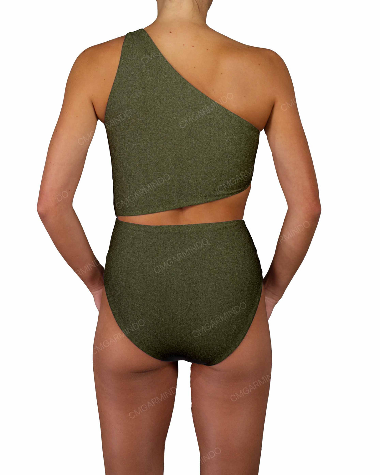 One Shoulder Twist One Piece