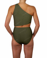 One Shoulder Twist One Piece