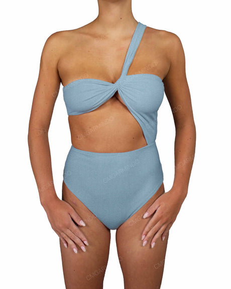 One Shoulder Twist One Piece