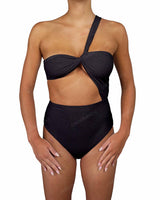 One Shoulder Twist One Piece