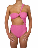 One Shoulder Twist One Piece