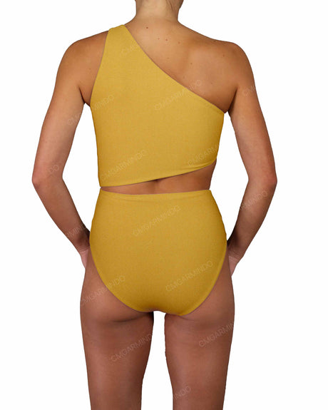 One Shoulder Twist One Piece