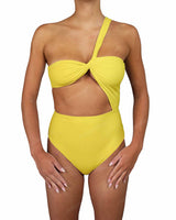 One Shoulder Twist One Piece