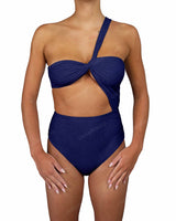 One Shoulder Twist One Piece