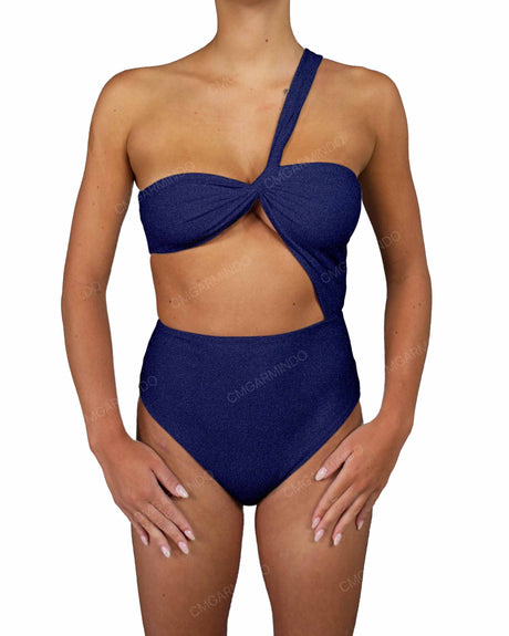 One Shoulder Twist One Piece