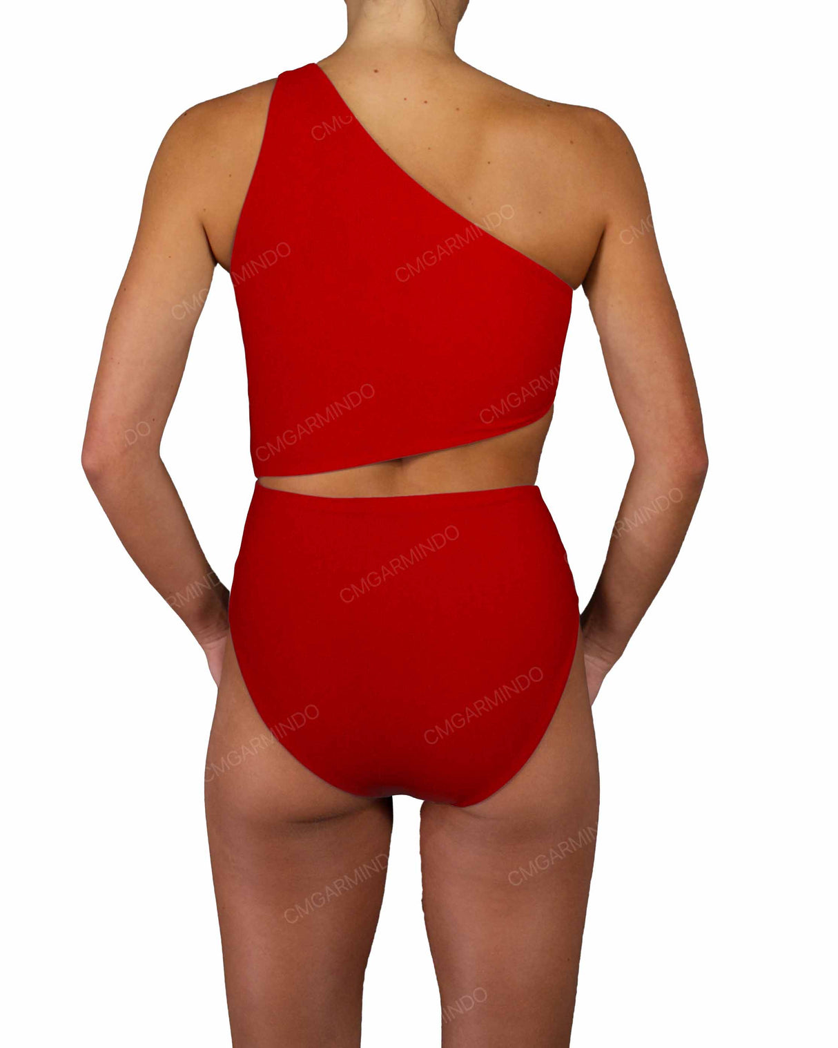 One Shoulder Twist One Piece