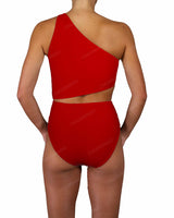 One Shoulder Twist One Piece