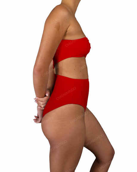 One Shoulder Twist One Piece