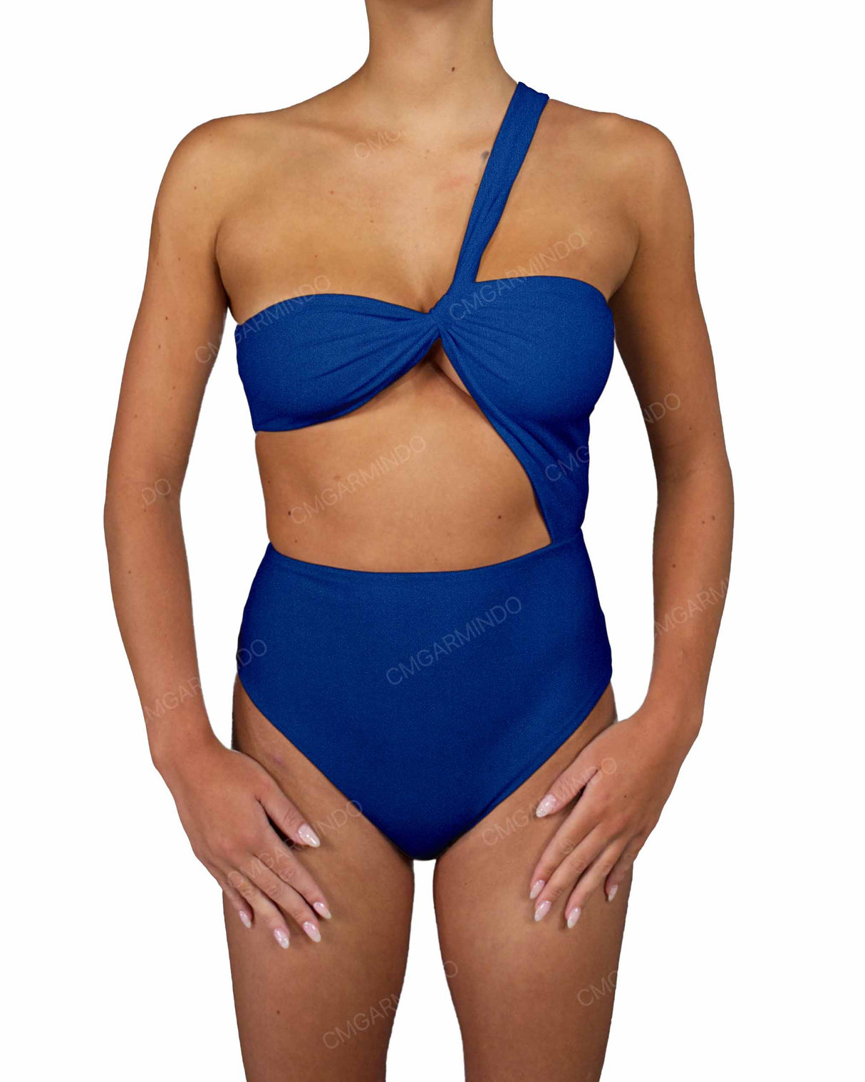 One Shoulder Twist One Piece