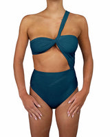 One Shoulder Twist One Piece