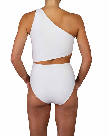One Shoulder Twist One Piece