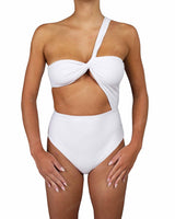 One Shoulder Twist One Piece