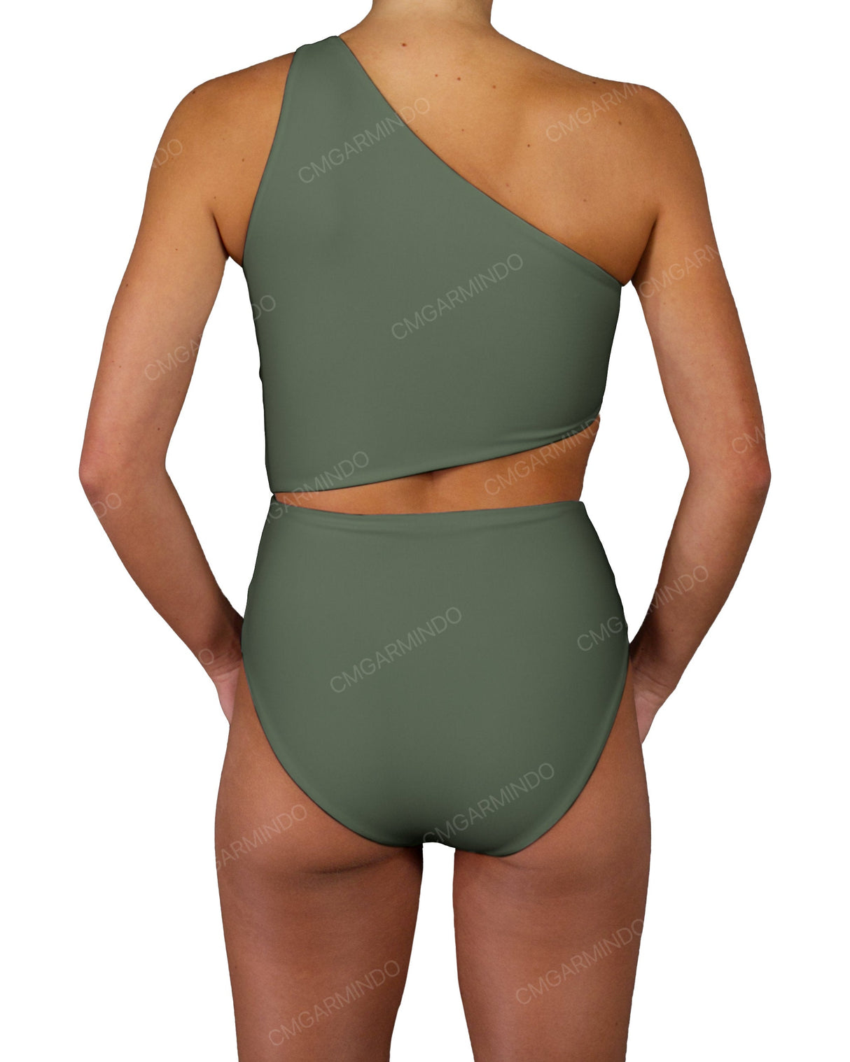 One Shoulder Twist One Piece
