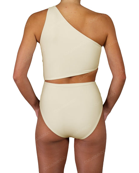 One Shoulder Twist One Piece